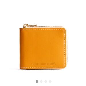 Portland Leather Sunflower Small Zipper Bifold Wallet